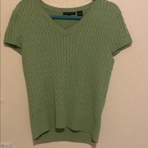 knitted v neck shirt